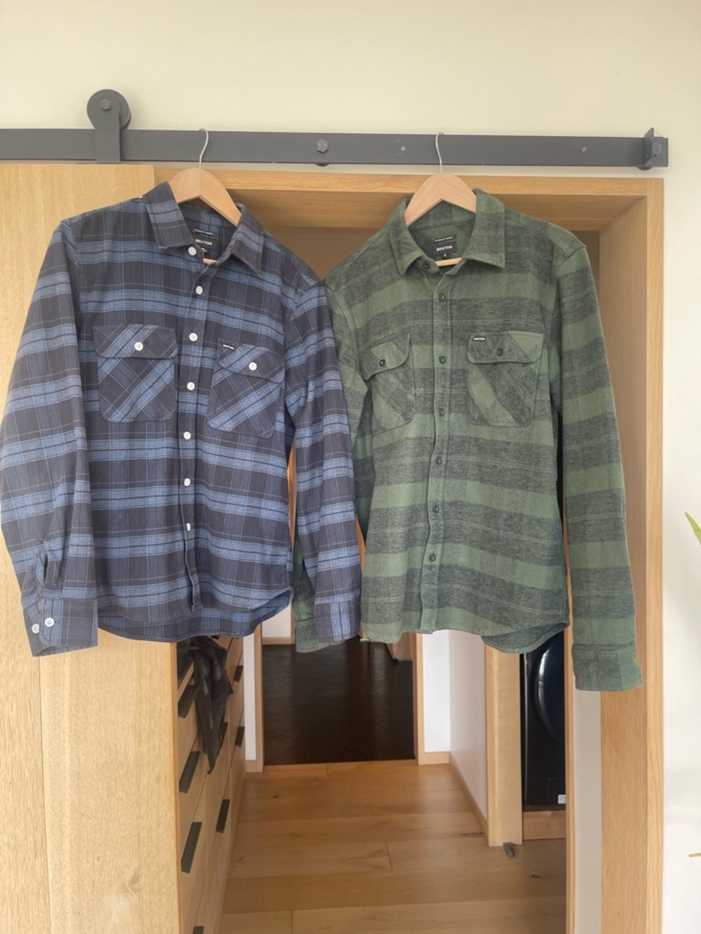 2 Brixton Plaid Button-Up Shirts